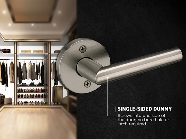 Kwikset Milan Entry Door Handle with Lock and Key, Secure Keyed