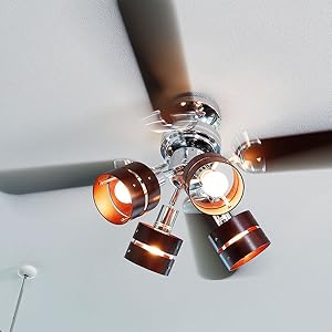 Amazon.co.jp : LOWYA ロウヤ 照明 シーリングファン シーリングライト