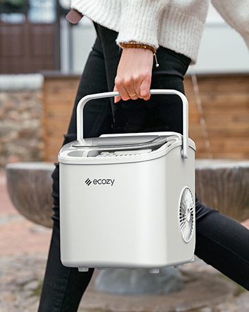 Amazon.co.jp: ecozy 製氷機 家庭用 高速製氷機 最速6分 自動洗浄機能