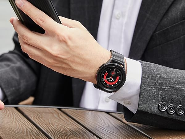 Amazon.com: pitaka Carbon Fiber Watch Band for Galaxy Watch 7/6/5