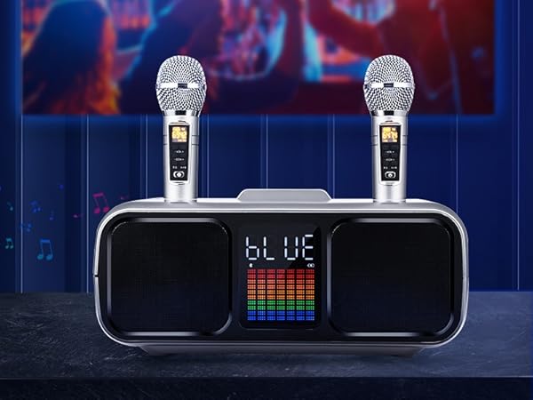 Amazon.co.jp: カラオケマイク 【2024最新タッチ式・一台5役・マイク2