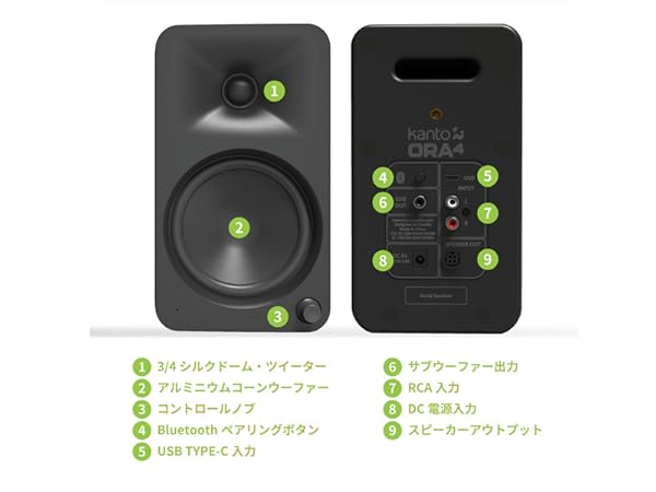 Amazon.co.jp: 【国内正規品】Kanto アクティブデスクトップスピーカー