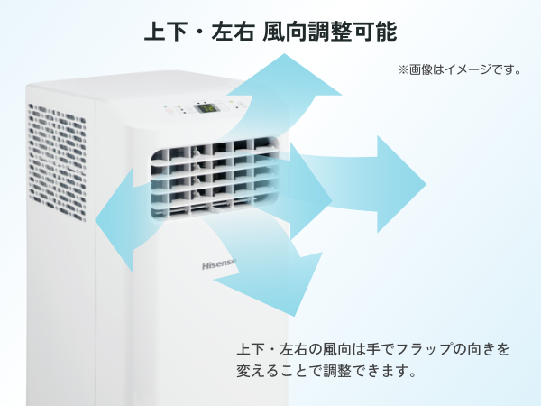 Amazon.co.jp: ハイセンス スポットクーラー 工事不要 移動式エアコン