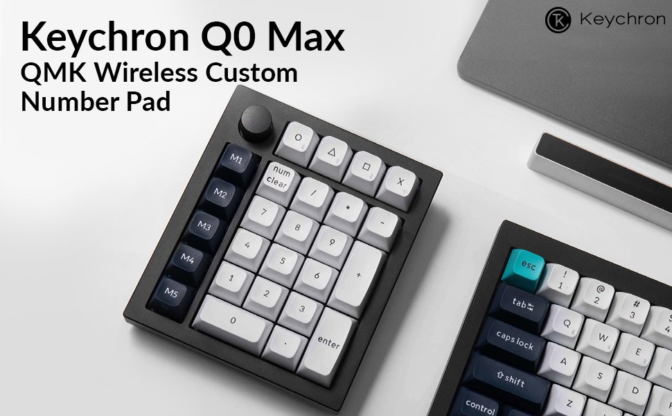 Amazon | 【国内正規品】Keychron Q0 Max QMKカスタム・テンキー、2.4