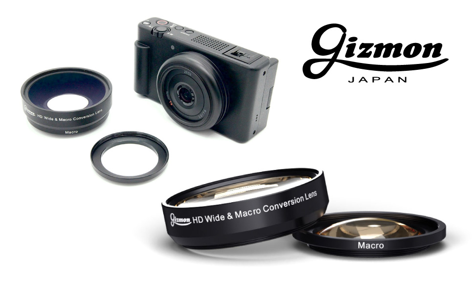 Amazon | GIZMON HD Wide & Macro Conversion Lens/倍率:0.75x / 取付