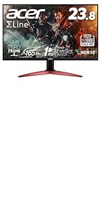 Amazon.co.jp: Acer ゲーミングモニター SigmaLine KG241YSbmiipx 23.8