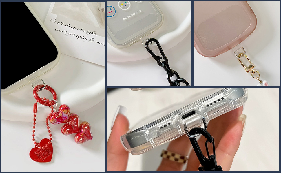 Amazon | [ZXZone] ストラップホルダー スマホ ストラップホール 透明