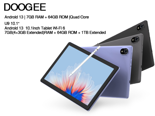 Amazon.com : DOOGEE U9 Android 13 Tablet 10 inch Tablets 64GB ROM