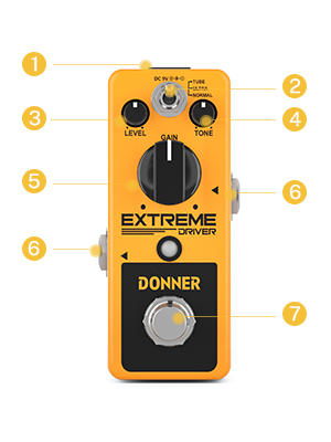 Amazon | Donner ディストーション ギターエフェクター 歪み アナログ