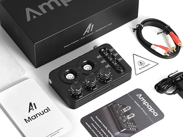 Amazon.com: Ampapa A1 Vacuum Tube Phono Preamp, Headphone Amp, Hi