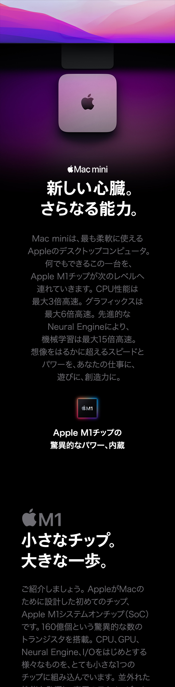 Amazon.co.jp: 2020 Apple Mac mini Apple M1 Chip (8GB RAM, 256GB