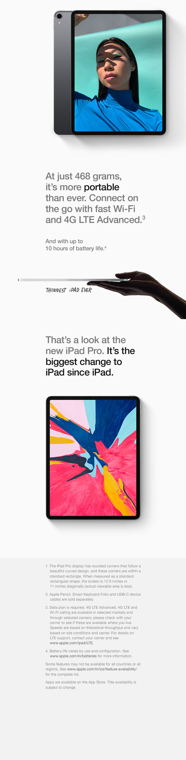 Apple iPad Pro (11-inch, Wi-Fi, 64GB) - Space Grey (1st Generation