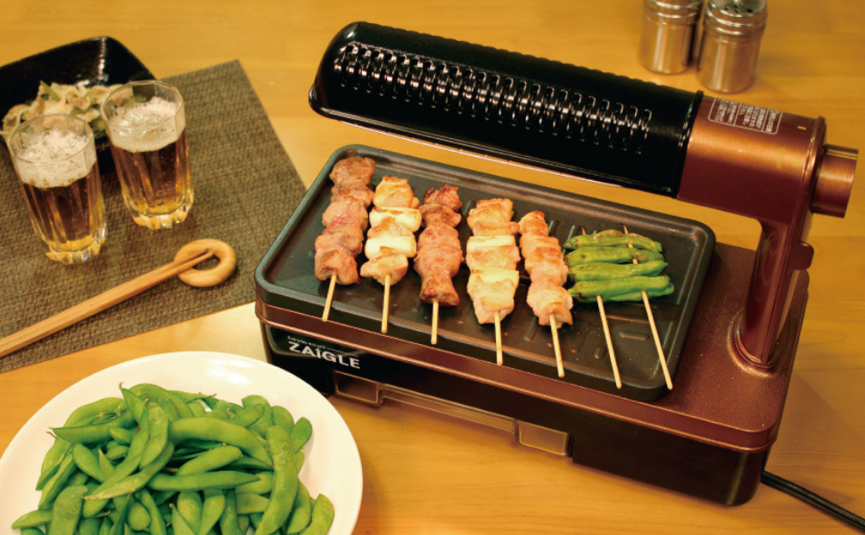 Amazon | ザイグル 煙の出ない無煙ロースター 炙輪 GOLD ワイド