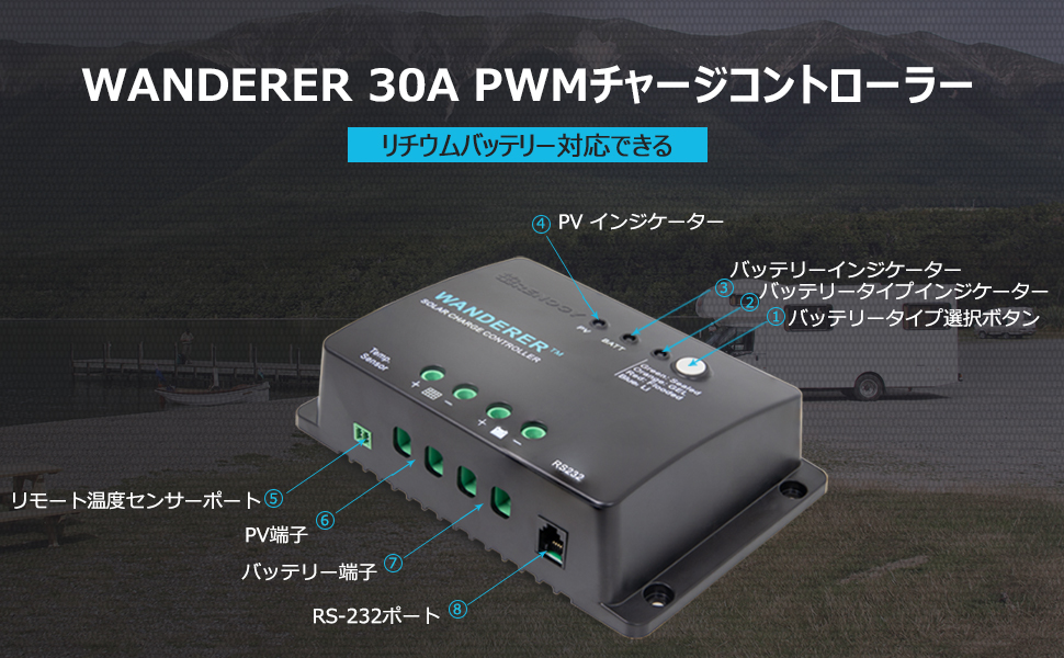 Amazon.co.jp: PWMチャージコントローラー30A WANDERER シリーズ : DIY