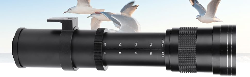 Amazon.co.jp: 望遠レンズ、420-800mm F/8.3-16望遠レンズDSLRカメラ用