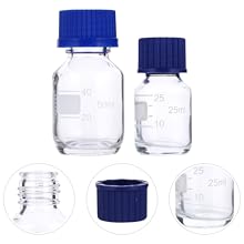 Amazon.co.jp: GARVALON 10個ガラス製筒形試 密封式化学容器 実験室用