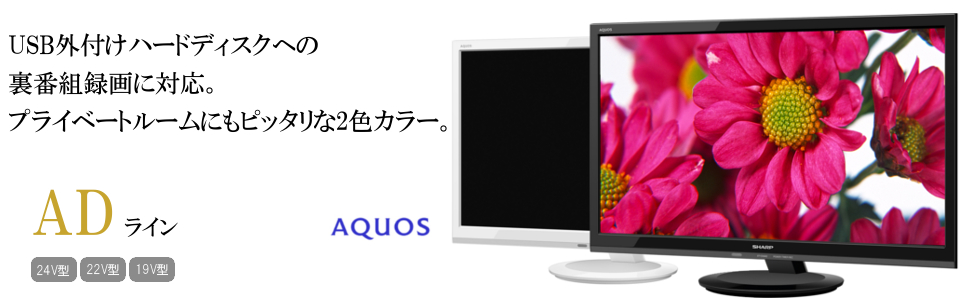 Amazon | シャープ 24V型 AQUOS 液晶テレビ 2T-C24ADW | テレビ 通販