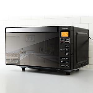 Amazon.co.jp: アイリスオーヤマ ミラーガラス 電子レンジ 18L