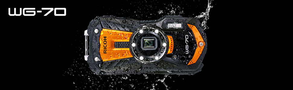 Amazon | RICOH WG-70 オレンジ リコー本格防水デジタルカメラ 14m防水