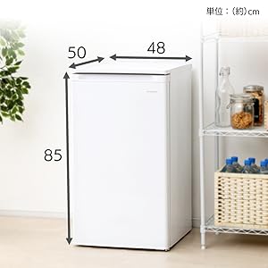 Amazon.co.jp: アイリスオーヤマ 冷凍庫 60L 小型 家庭用 静音