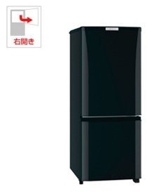 Amazon.co.jp: MR-P15C-B(サファイアブラック) Pシリ-ズ 2ドア冷蔵庫
