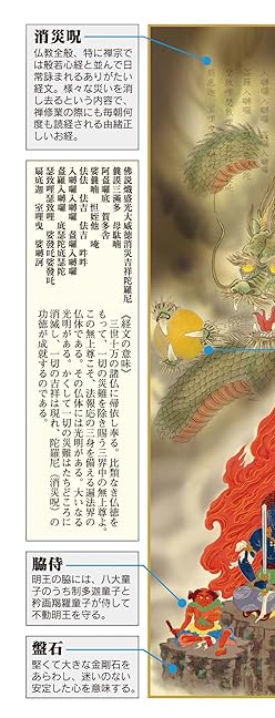 Amazon | 【龍神掛軸】【厄除掛軸】【開運掛軸】八方睨み龍・不動明王