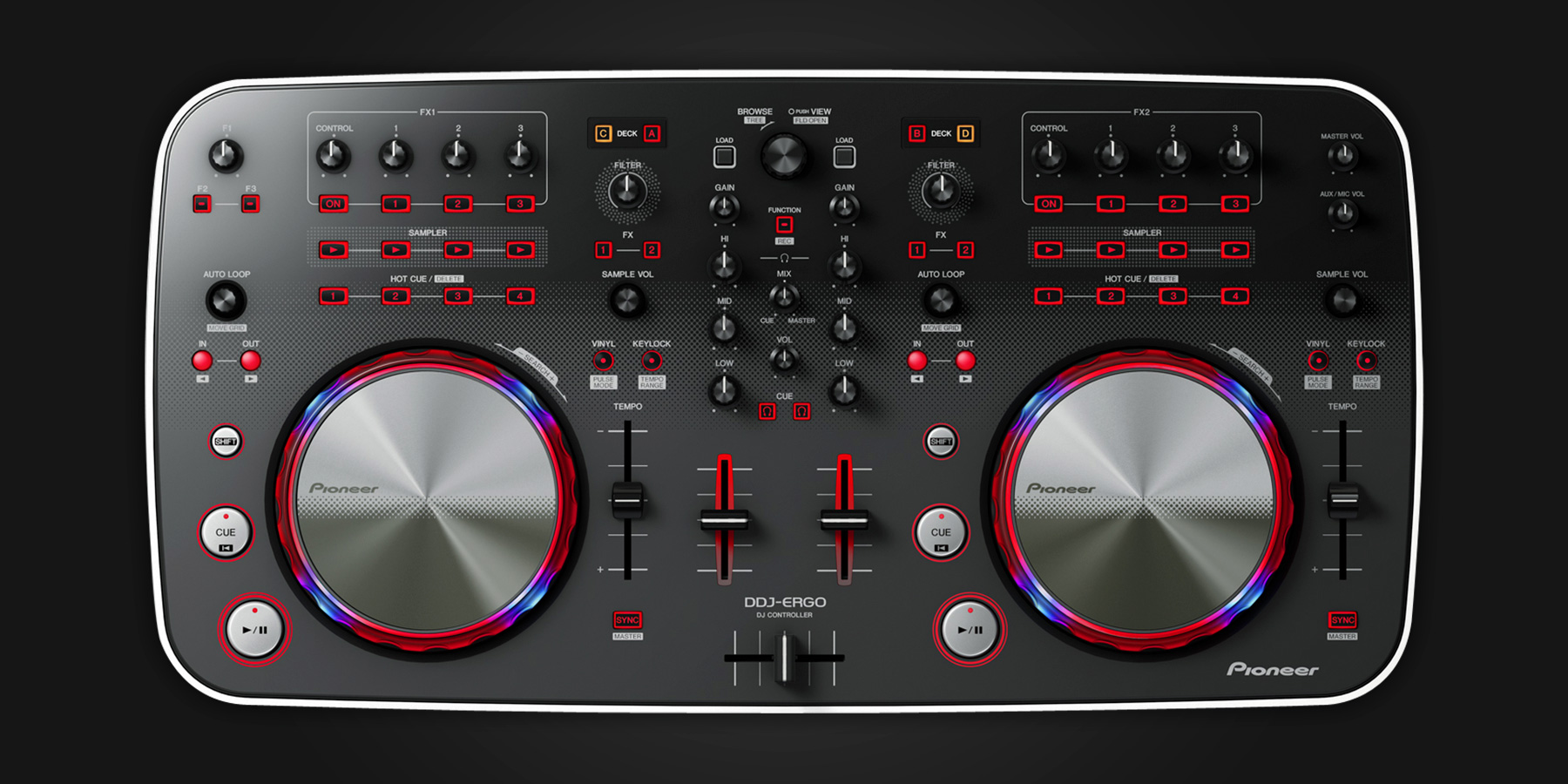 Pioneer DJ DDJ-ERGO - Serato DJ Hardware
