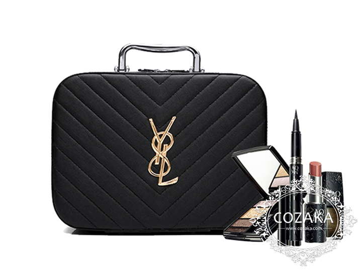 イヴサンローラン 鏡付き 化粧箱 コスメボックス 可愛い 小物入れ ysl