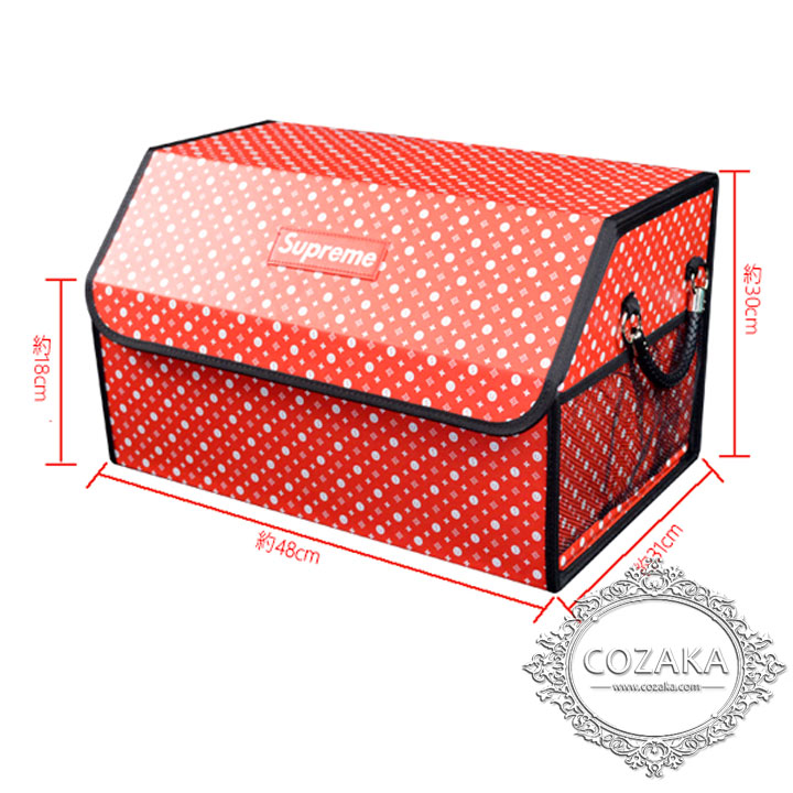シュプリーム 車載収納ボックス 折り畳み式 便利 supreme 大容量 収納箱