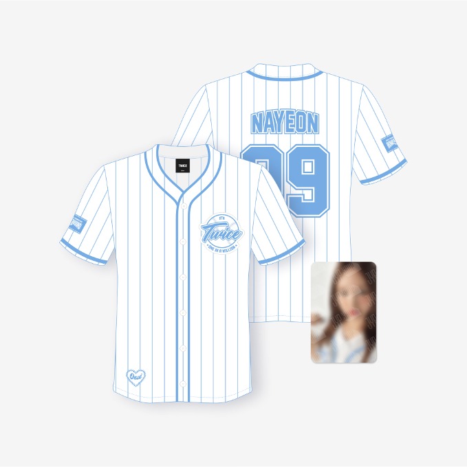TWICE BASEBALL UNIFORM - HOME 9ROUND | JYP SHOP