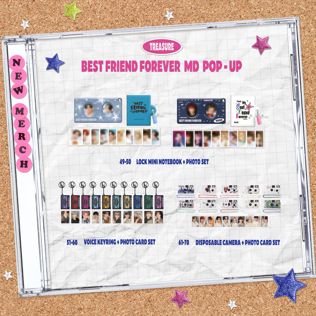 TREASURE NEW MERCH POP-UP OPEN [BEST FRIEND FOREVER] EVENT - YG SELECT