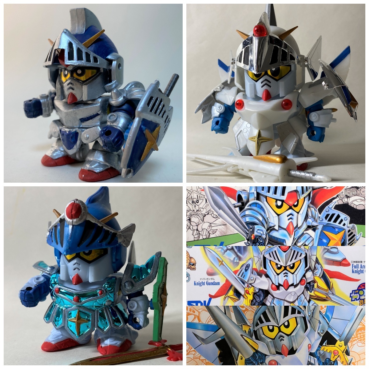 239 おすすめBB戦士 ナイトガンダム3キット勢ぞろい | Mさん模活時間の記録