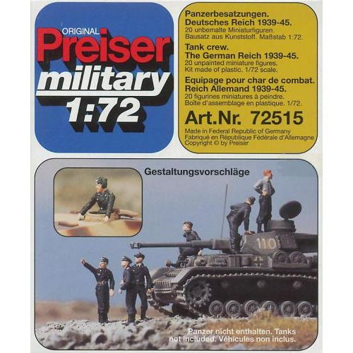 ジオラマ模型 / PF72515 ドイツ軍 戦車兵 1939-45年 WW-II 未塗装
