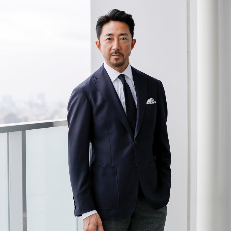 干場別注】Loro Piana Fabric Wool シングルジャケットMade by RING