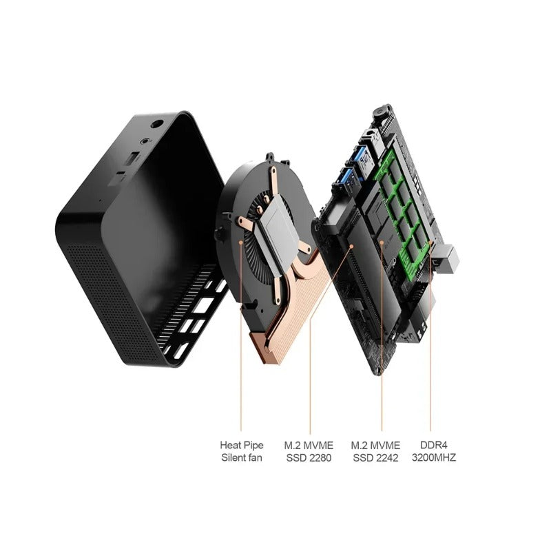 chatreey T9 Mini PC Intel Alder Lake N100 Full Function Type-C 4K