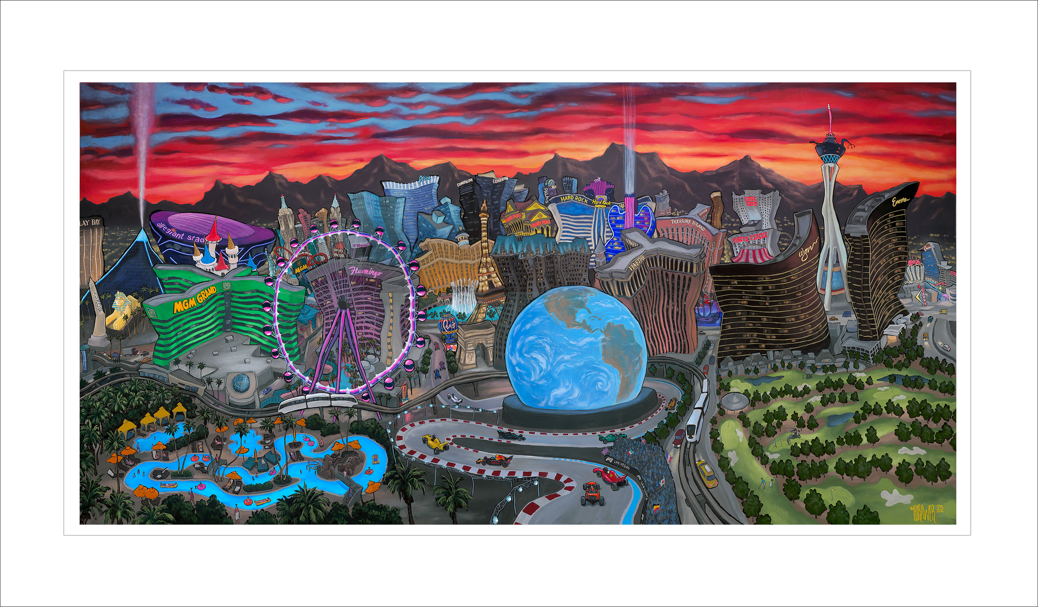 Las Vegas Skyline - Michael Birawer Shop