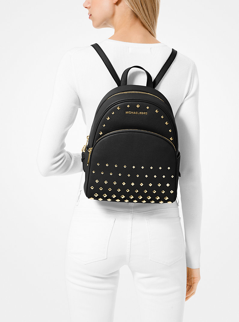 Abbey Medium Studded Pebbled Leather Backpack | Michael Kors [US]