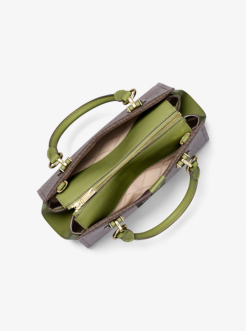 Marilyn Medium Logo Stripe Satchel - Sale | Michael Kors [US]