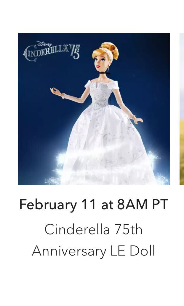 Cinderella 75th Anniversary Limited Edition Doll Coming to Disney