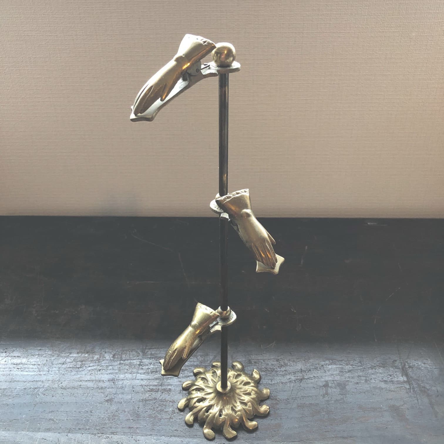 真鍮ハンドクリップスタンド