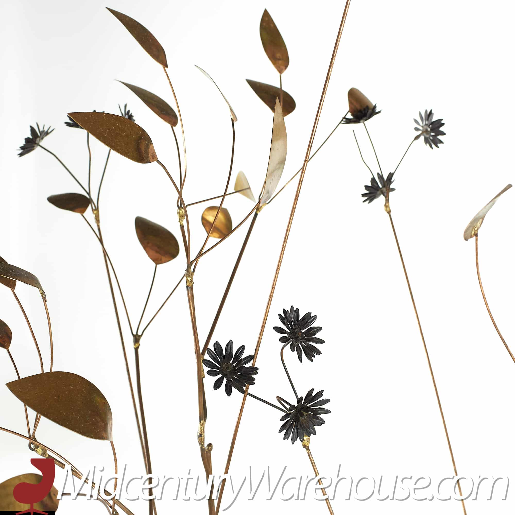 Curtis Jere Brutalist Mid Century Brass Tree Sculpture | Mid