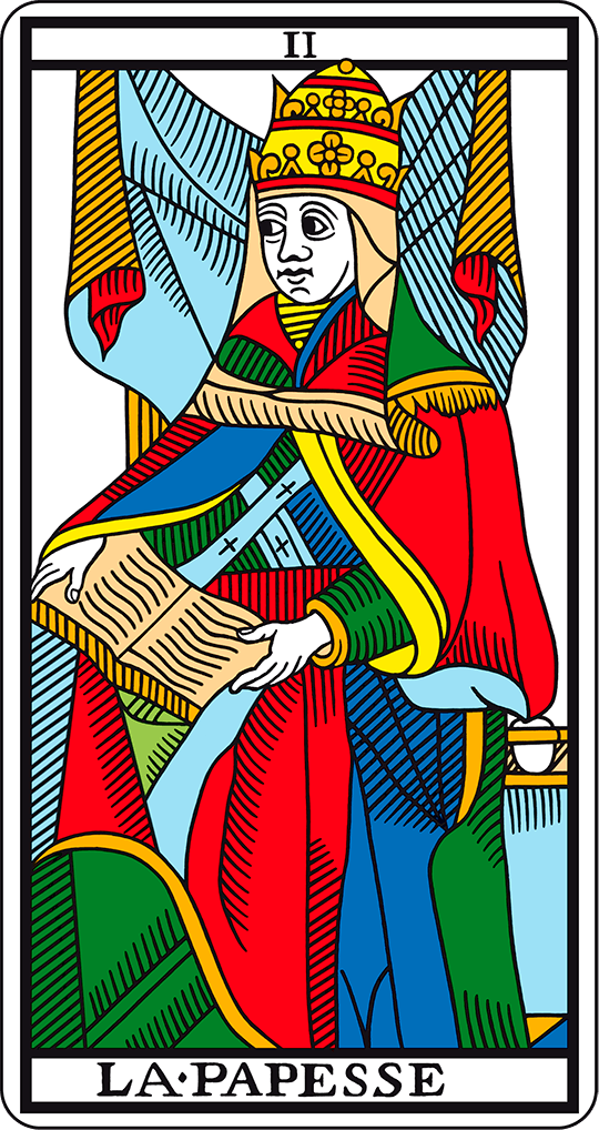 2斎王 II LA・PAPESSE マルセイユタロット カモワン版 大アルカナ | 奪