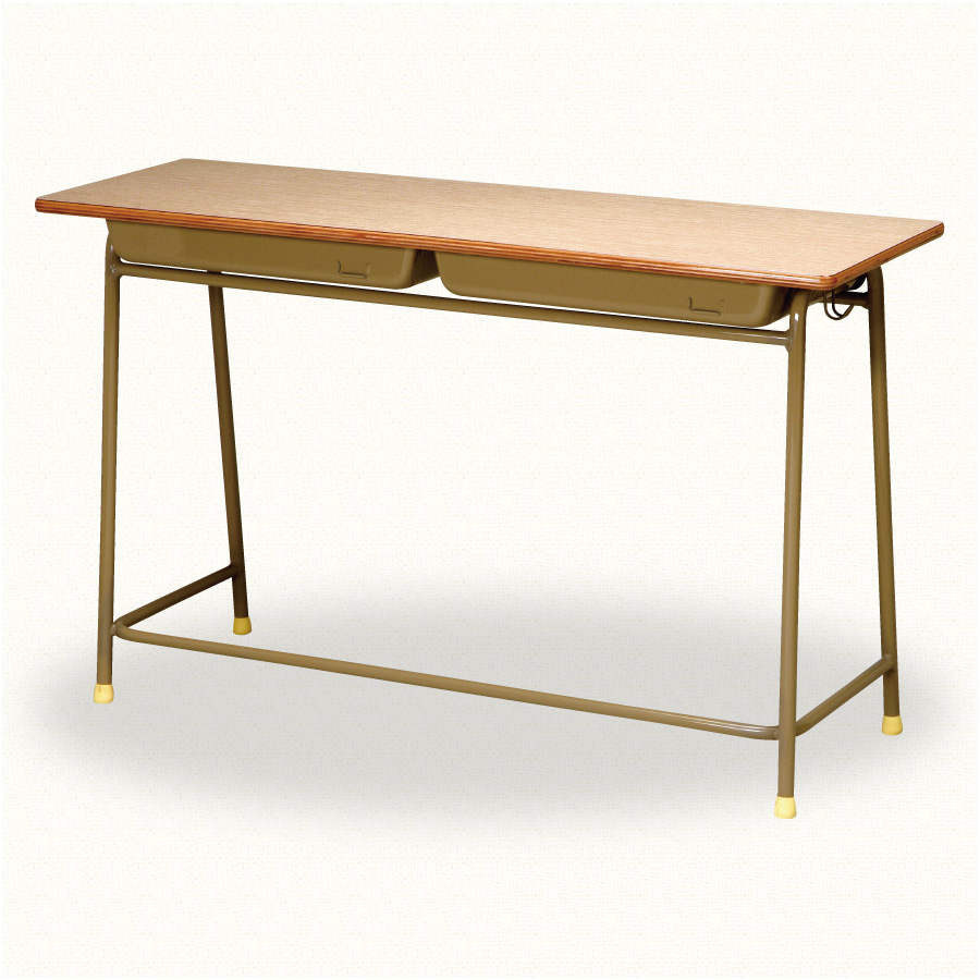 2人用机（物入れ付）：PM-1240 | 学校での教育用机・椅子なら、三原機工