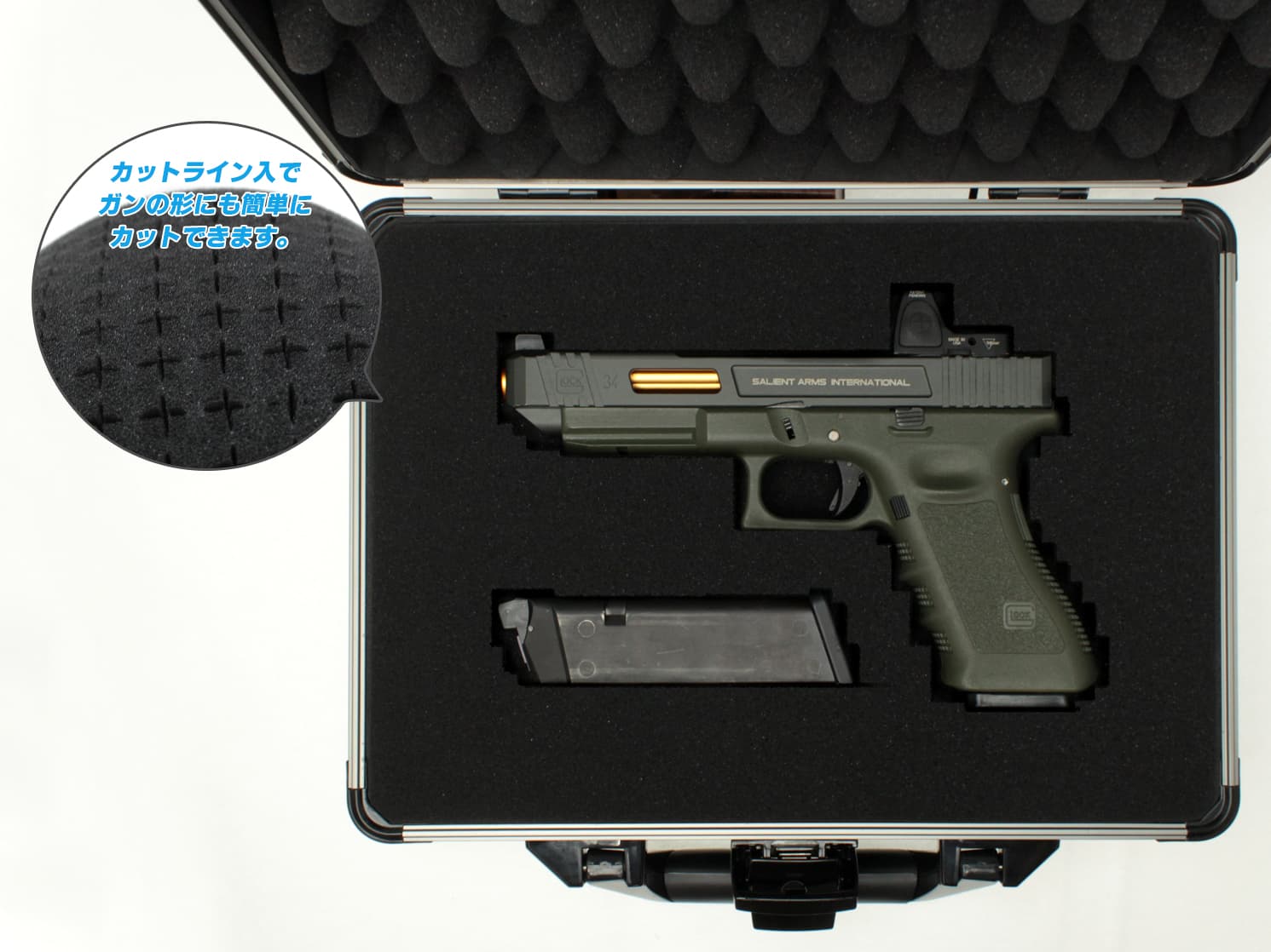 MILITARY-BASE アルミフレームアタッシュケース 31.5cm*26.5cm*11.5cm