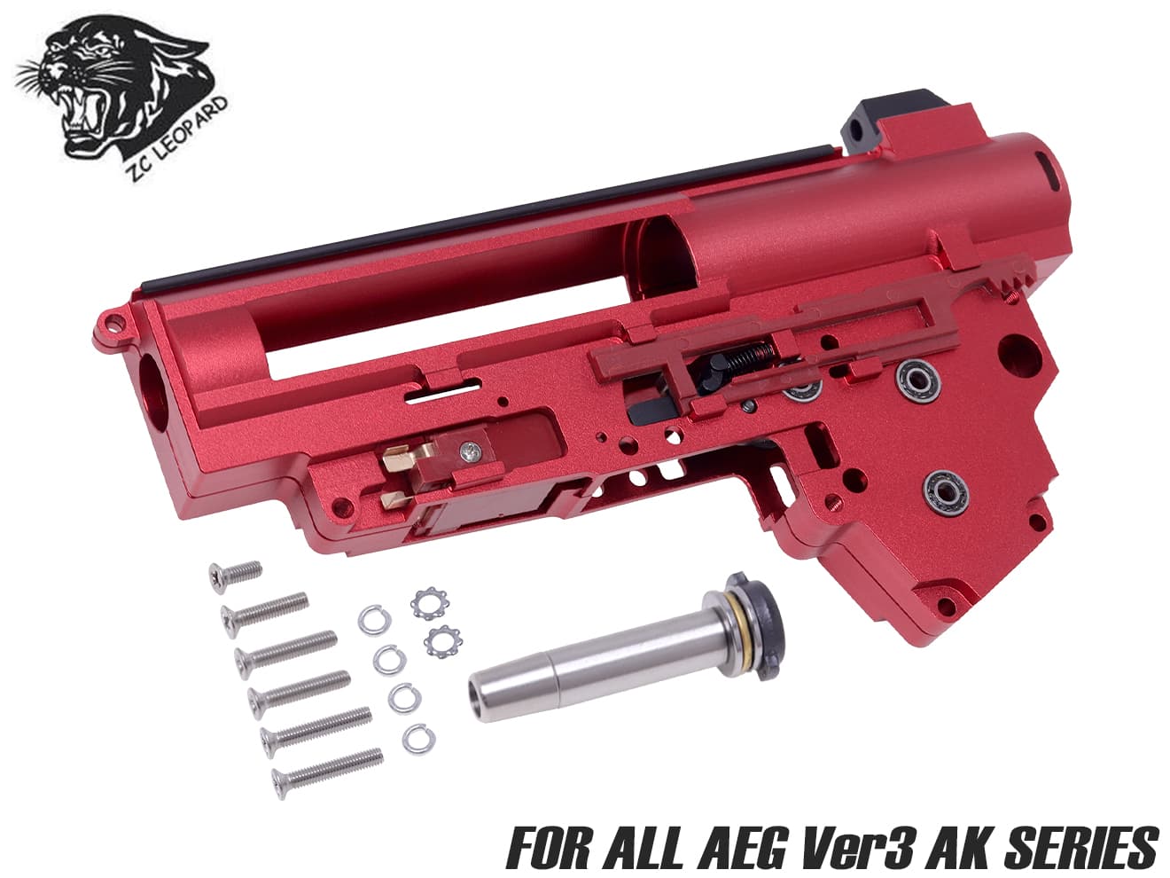 ZC LEOPARD V3 A7075 CNCメカボックス 8mm 標準スイッチ for AEG AK