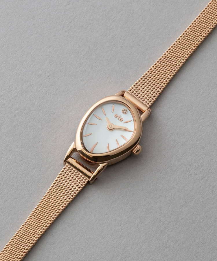 ダイヤモンド ジェムフェイス メッシュベルト ウォッチ（890572-890573