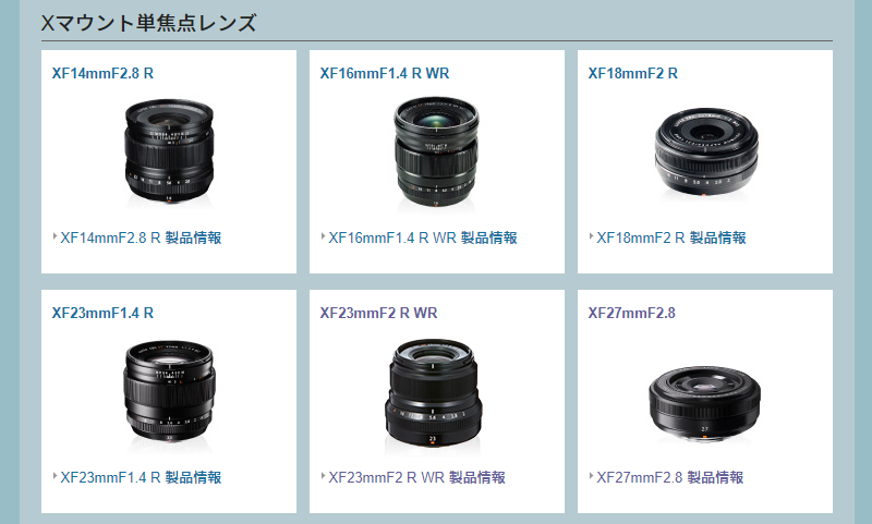 FUJI X-E3を買うと決めたら大事なのはXマウントのフジノンレンズ選び