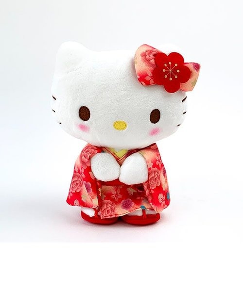 サンリオ ハローキティ ぬいぐるみ グラデ着物 立ち S 和風 インテリア