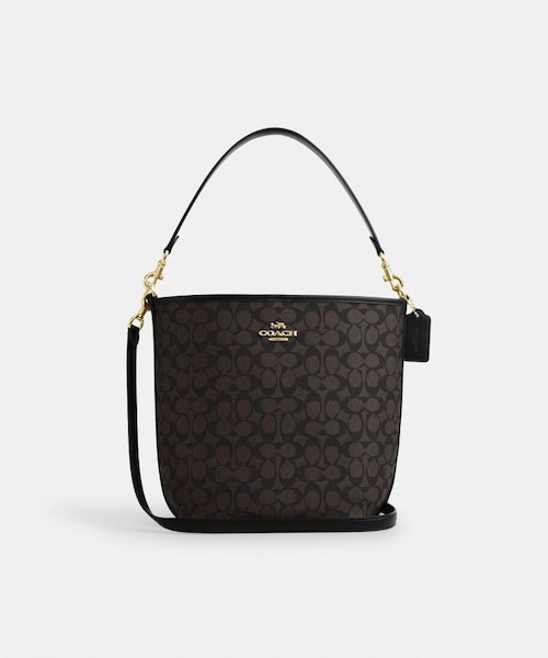 公式】シティ ラージ バケット バッグ・シグネチャー キャンバス