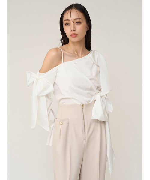 リボンデザインブラウス｜スナイデルの通販｜&mall（アンドモール